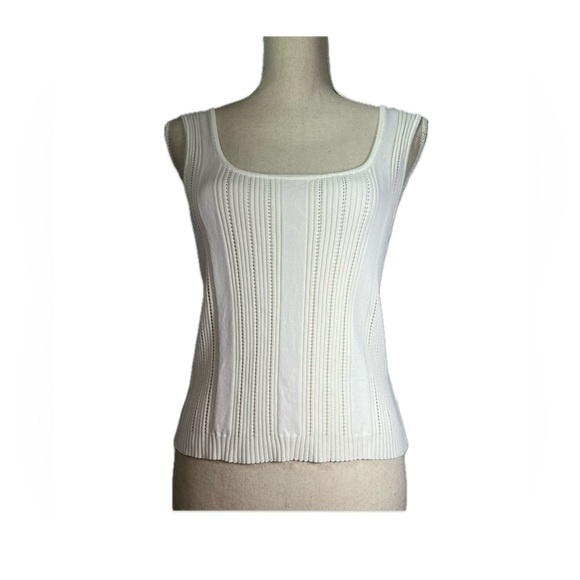 89th & Madison Tops - 89th & Madison Off-White Tank Sweater Women’s Size Small